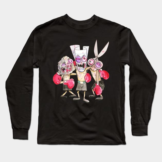 ROCK PAPER SCISSORS Long Sleeve T-Shirt by ZacharySweet